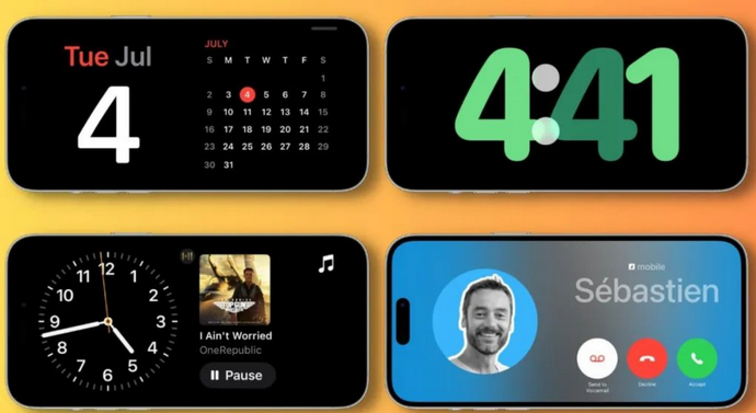 桂东苹果手机维修分享iOS17横屏充电待机显示有什么好处 