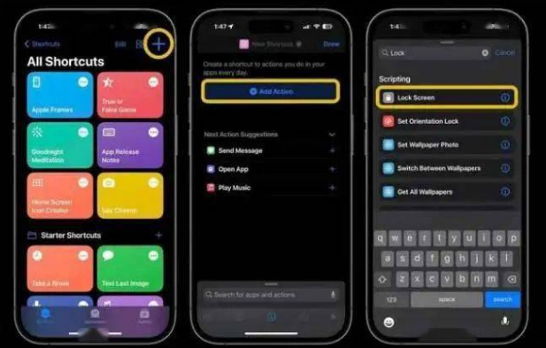 桂东苹果14锁屏维修店分享iPhone14升级iOS16.4后如何创建锁屏快捷方式 