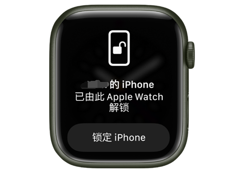 桂东苹果手机维修分享用 AppleWatch 解锁配备面容 ID 的 iPhone方法 