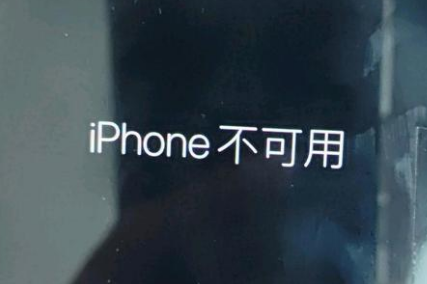 桂东苹果服务网点分享锁屏界面显示“iPhone 不可用”如何解决 